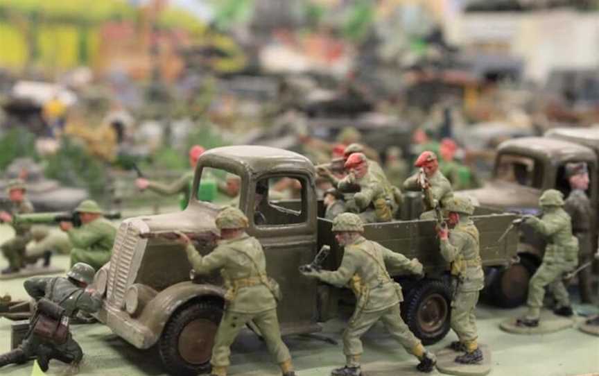 Marvel at the collection of over 10,000 toy soldiers