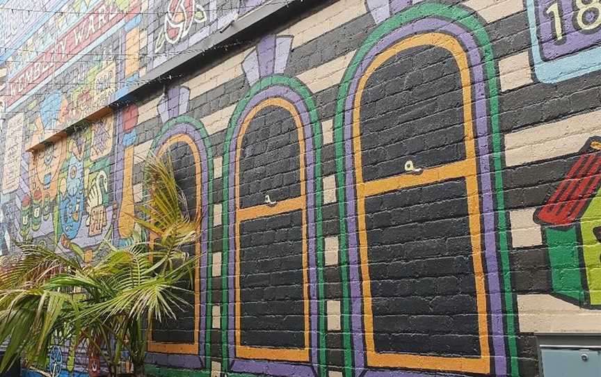 Subiaco Was Built On A Sunday Mural, Attractions in Subiaco