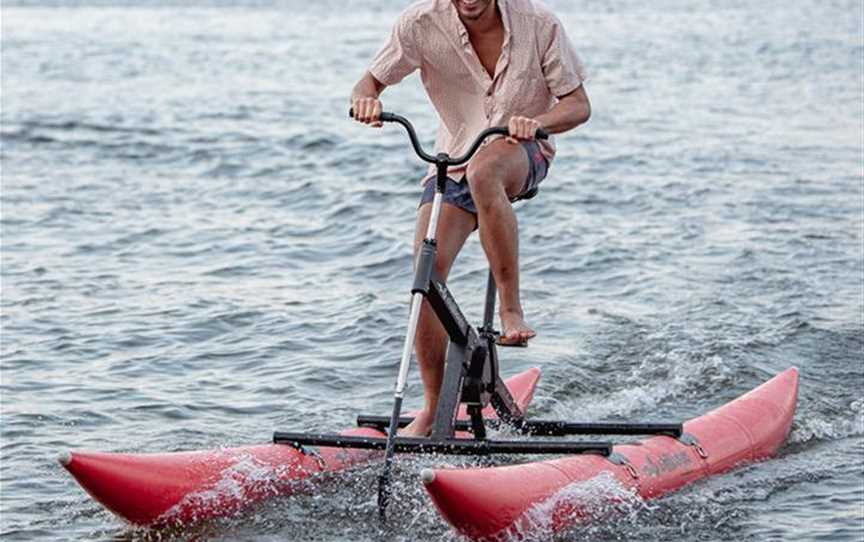 Rediscover riding!  Water Bike on The Swan at Matilda Bay