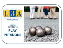 Pétanque for retirees - Wanneroo