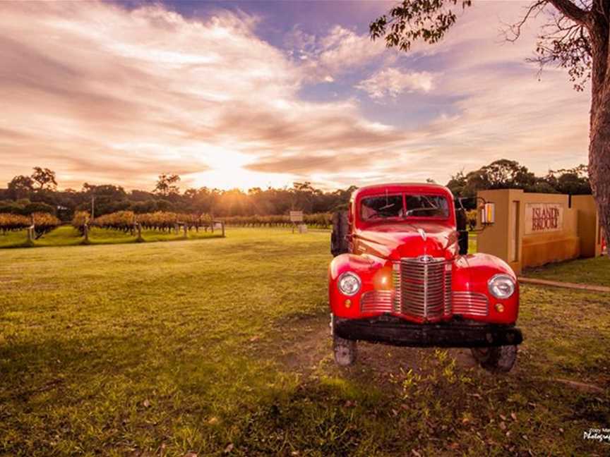 Red Truck at dusk