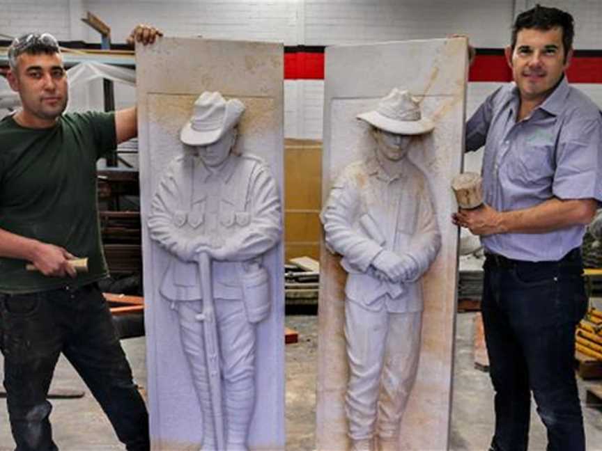 WWI Diggers immortalised in sculpture by Afghan asylum seeker