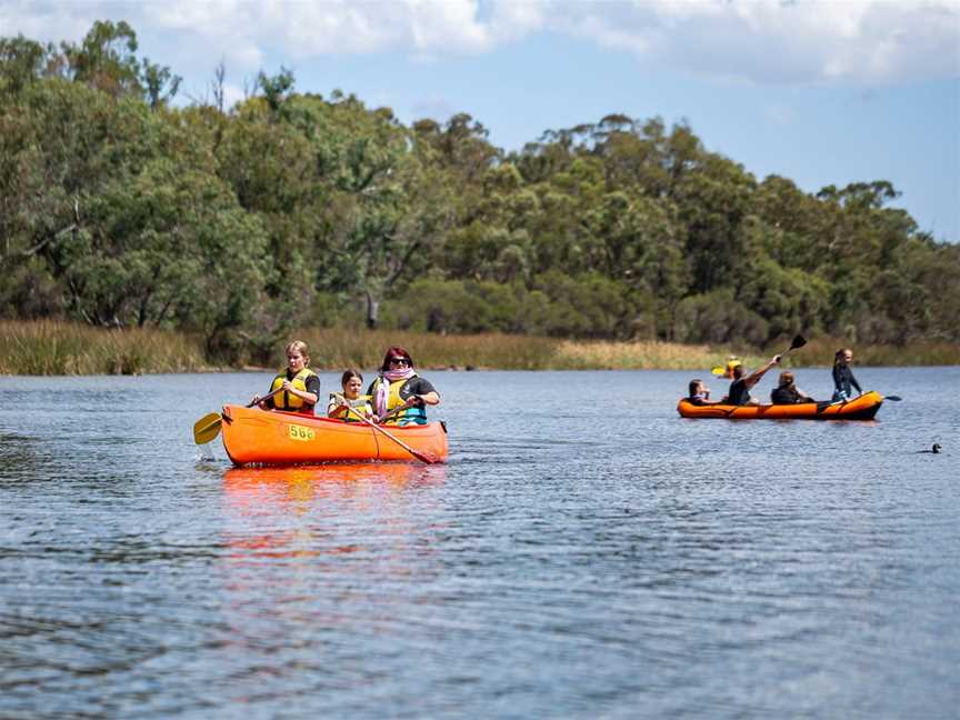 Canoe hire at Lake Leschenaultia