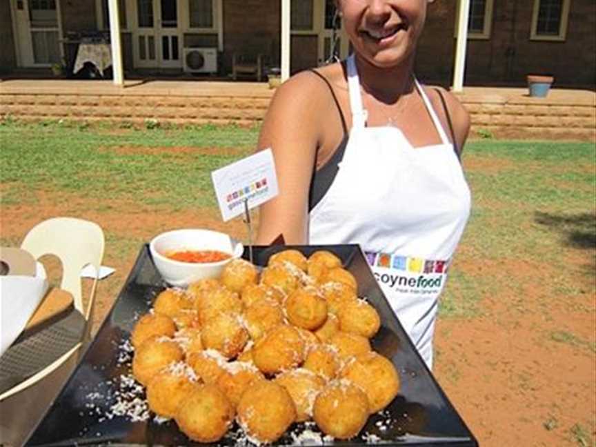Yelash Pumpkin Arrancini with Chilli and Tomato Fondue, by Panorama Catering. (2012)