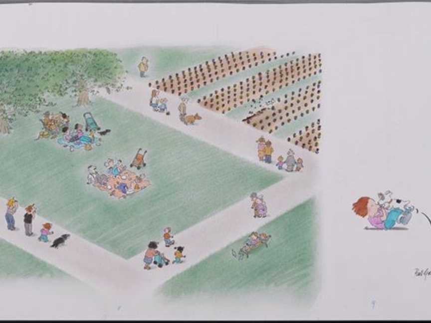Spring turned into summer, 2007, Bob Graham, watercolour and pen and ink on paper, State Library of Western Australia, PWC/122.