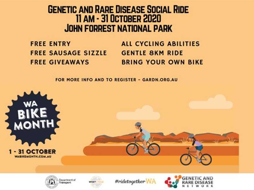Genetic and Rare Disease Social Ride, Events in Hovea
