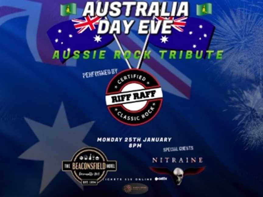 Australia Day Eve Celebration Featuring Perth Classic Rock Band "Riff Raff", Events in Fremantle