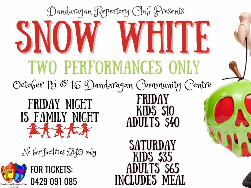 Dandaragan Repertory Club Presents 'Snow White', Events in Dandaragan