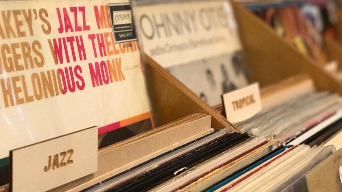 records in a record store