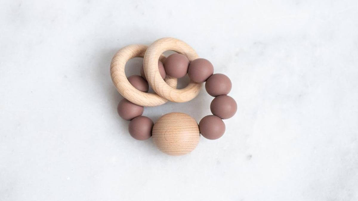 These small, wooden teethers from Zero Store would make wonderful sustainable gifts