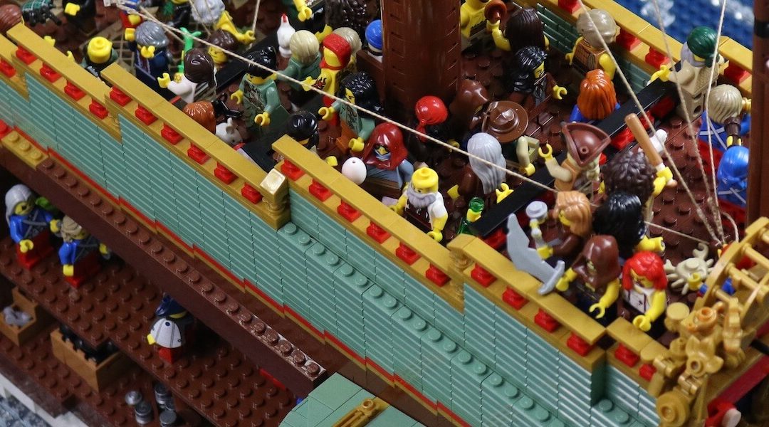 Explore stories of sunken ships told with LEGO bricks