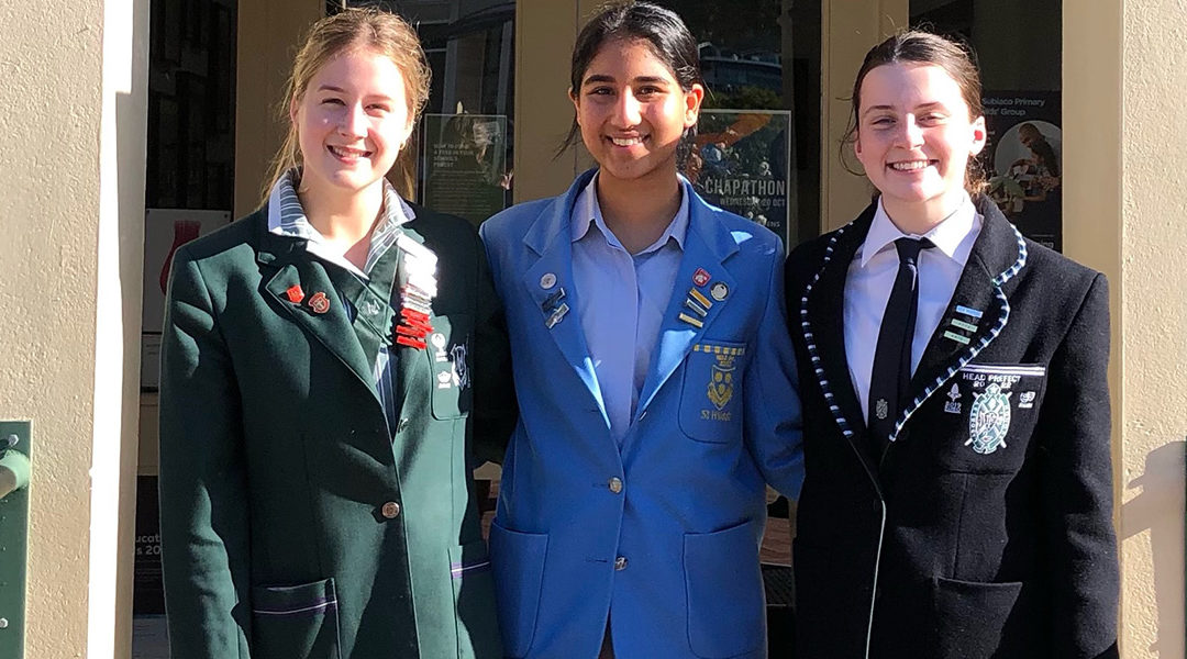 2022 head girls for MLC, PLC and St Hilda’s are all from Subiaco Primary
