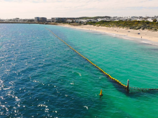 Shark nets on the beaches of Perth and WA’s southwest