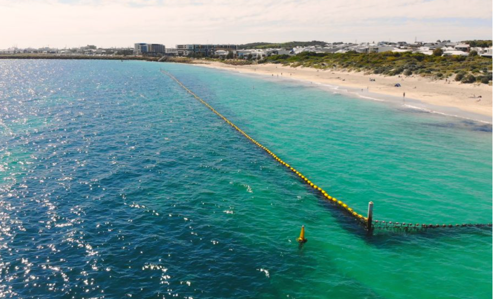 Shark nets on the beaches of Perth and WA’s southwest