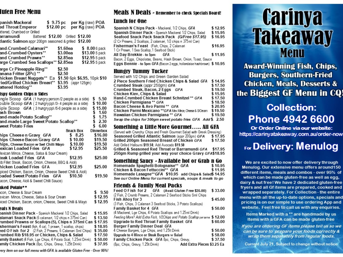 Carinya Takeaway
