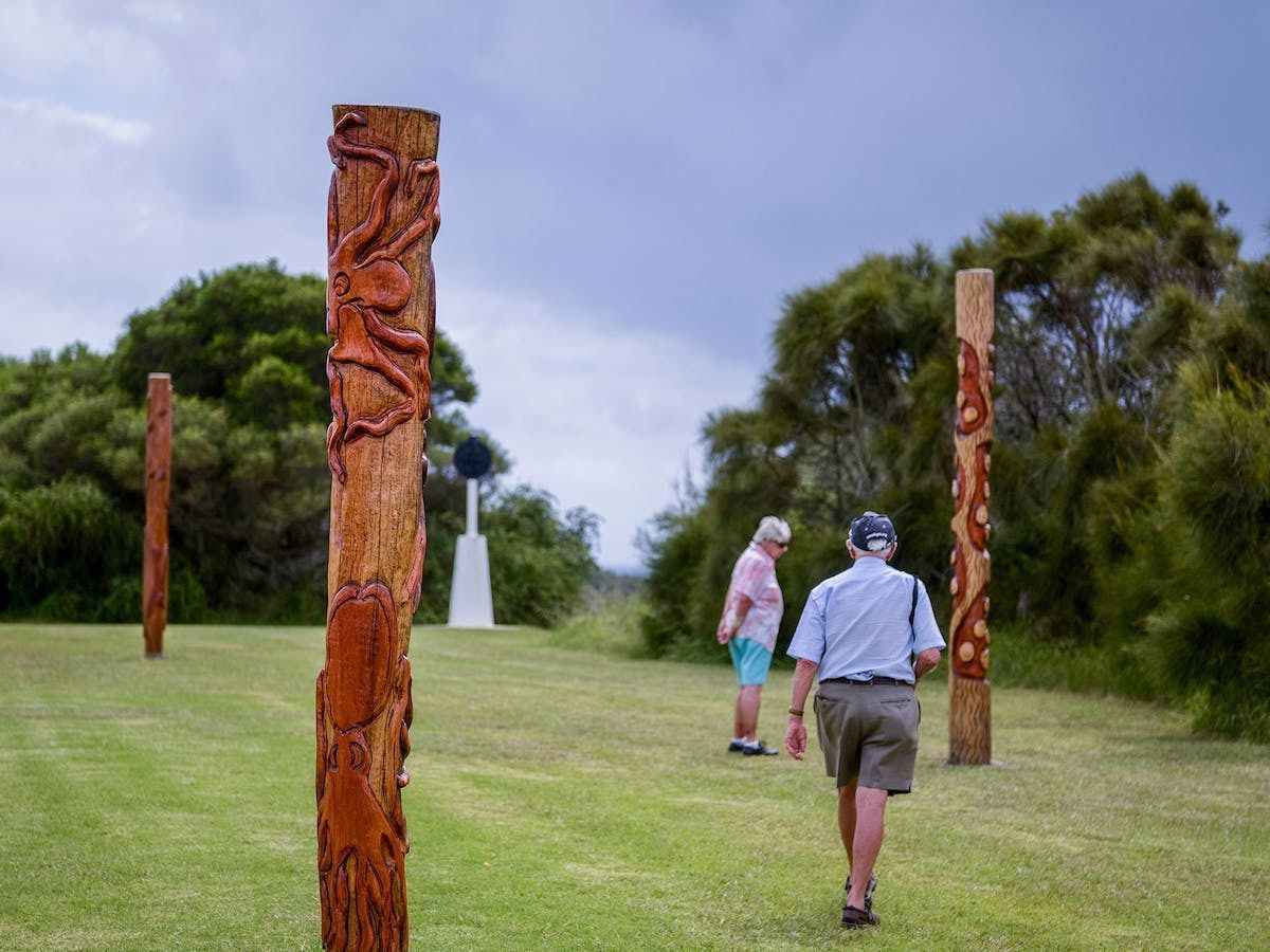 Aboriginal Carved Poles Callala and Crookhaven Heads