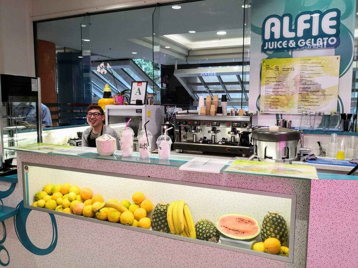 Alfie juice and gelato