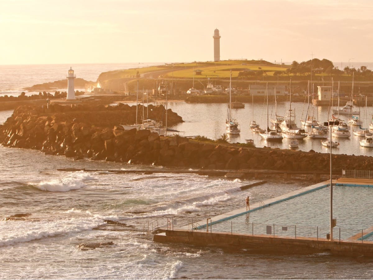 Wollongong  Harbour and Lighthouse